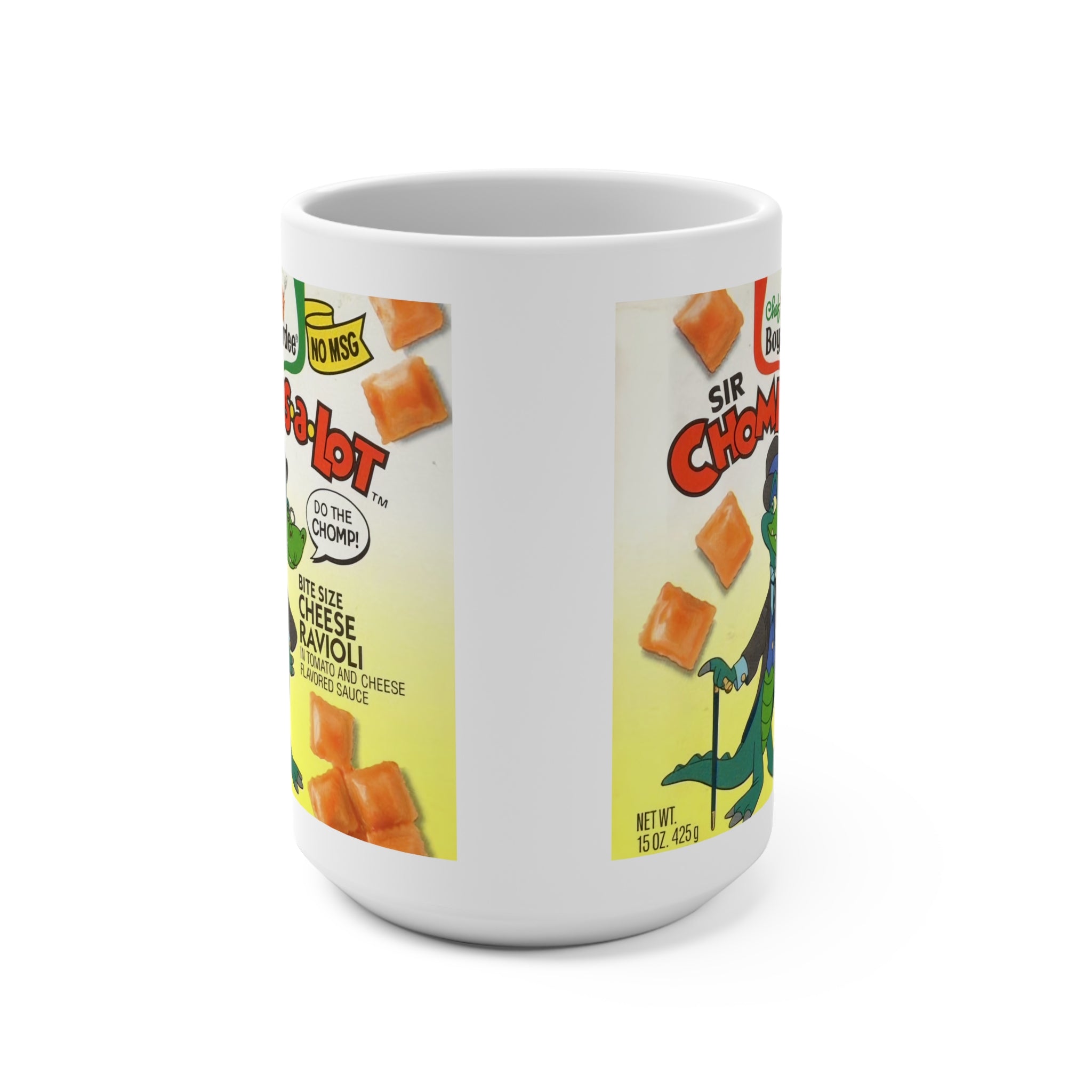 Chef Boyardee Ravioli Vintage Cartoon Mug — 'Sir Chomps-a-Lot' 15oz