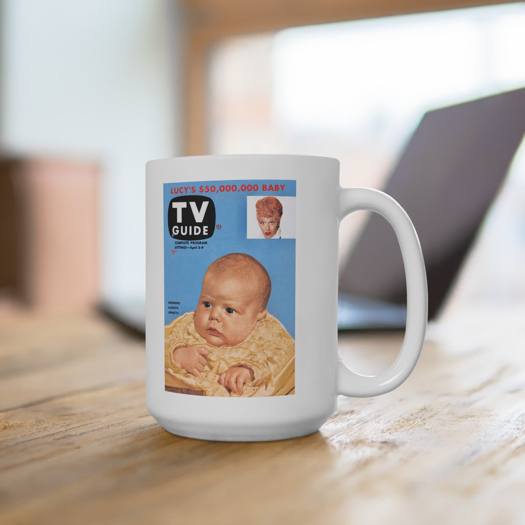 Very First TV Guide Cover – April 1953 Lucille Ball & Baby Desi Mug