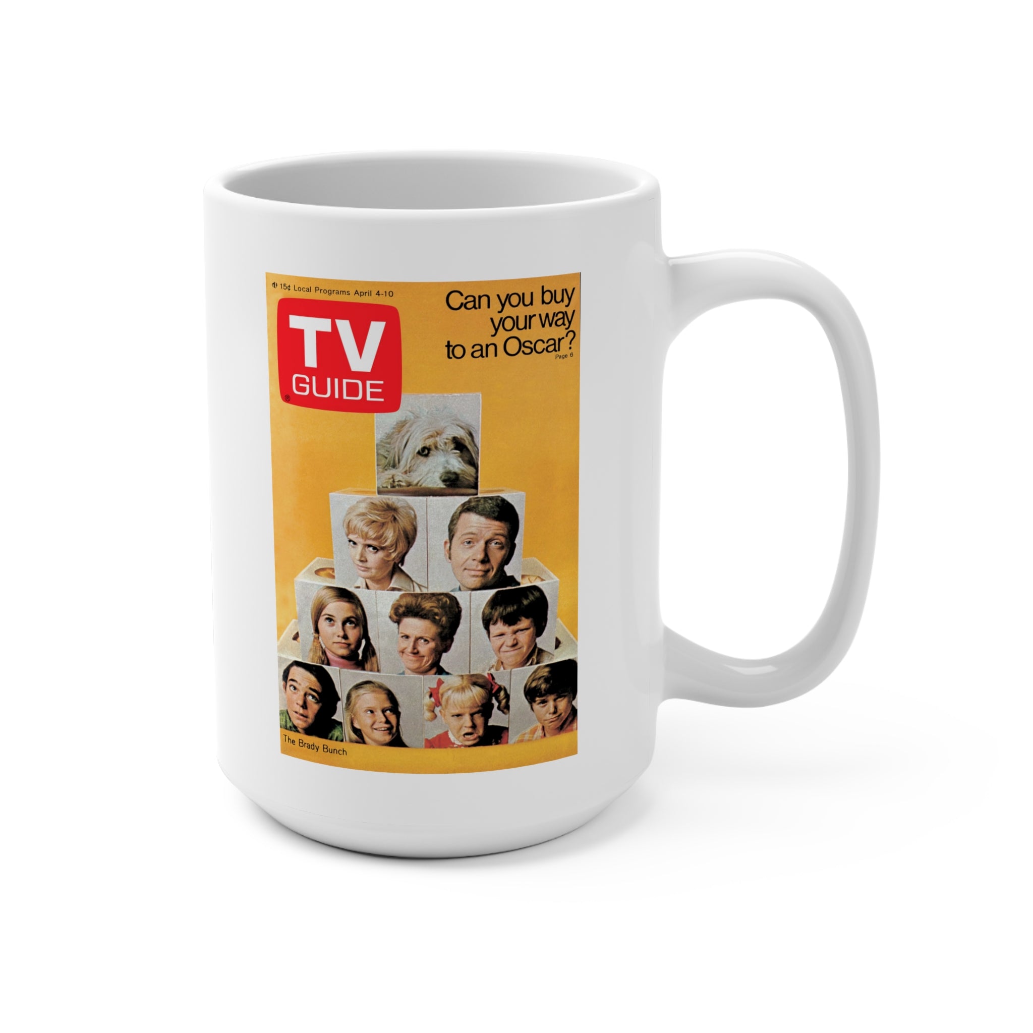 The Brady Bunch – Classic 1970 TV Guide Cover Mug | RetroNewsNow