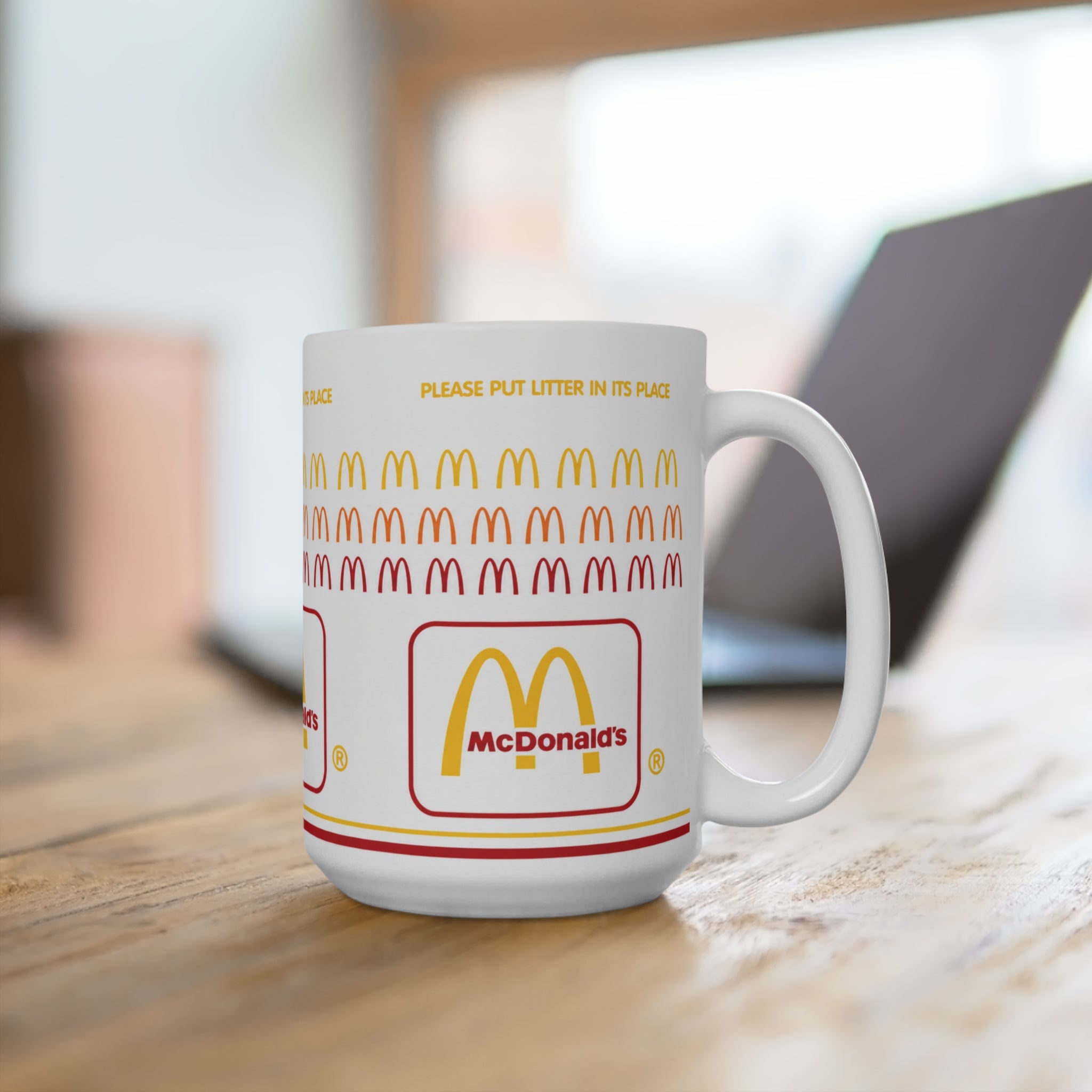 Retro Fast Food Morning Coffee Mug (15 oz)