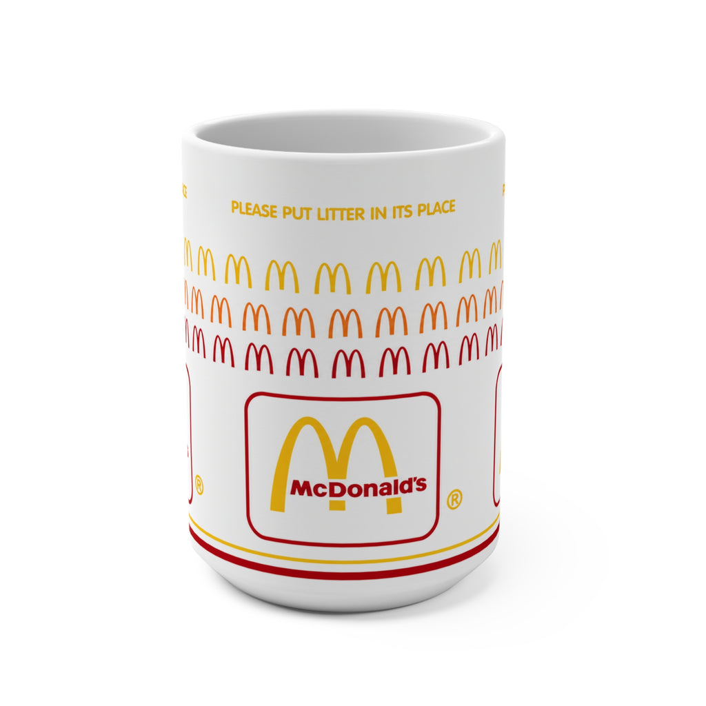 Retro Fast Food Morning Coffee Mug (15 oz)