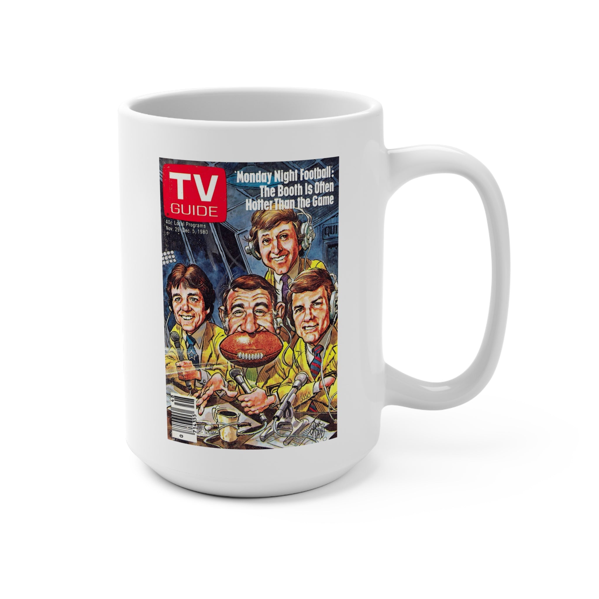 Monday Night Football – 1980 TV Guide Cover Mug | RetroNewsNow