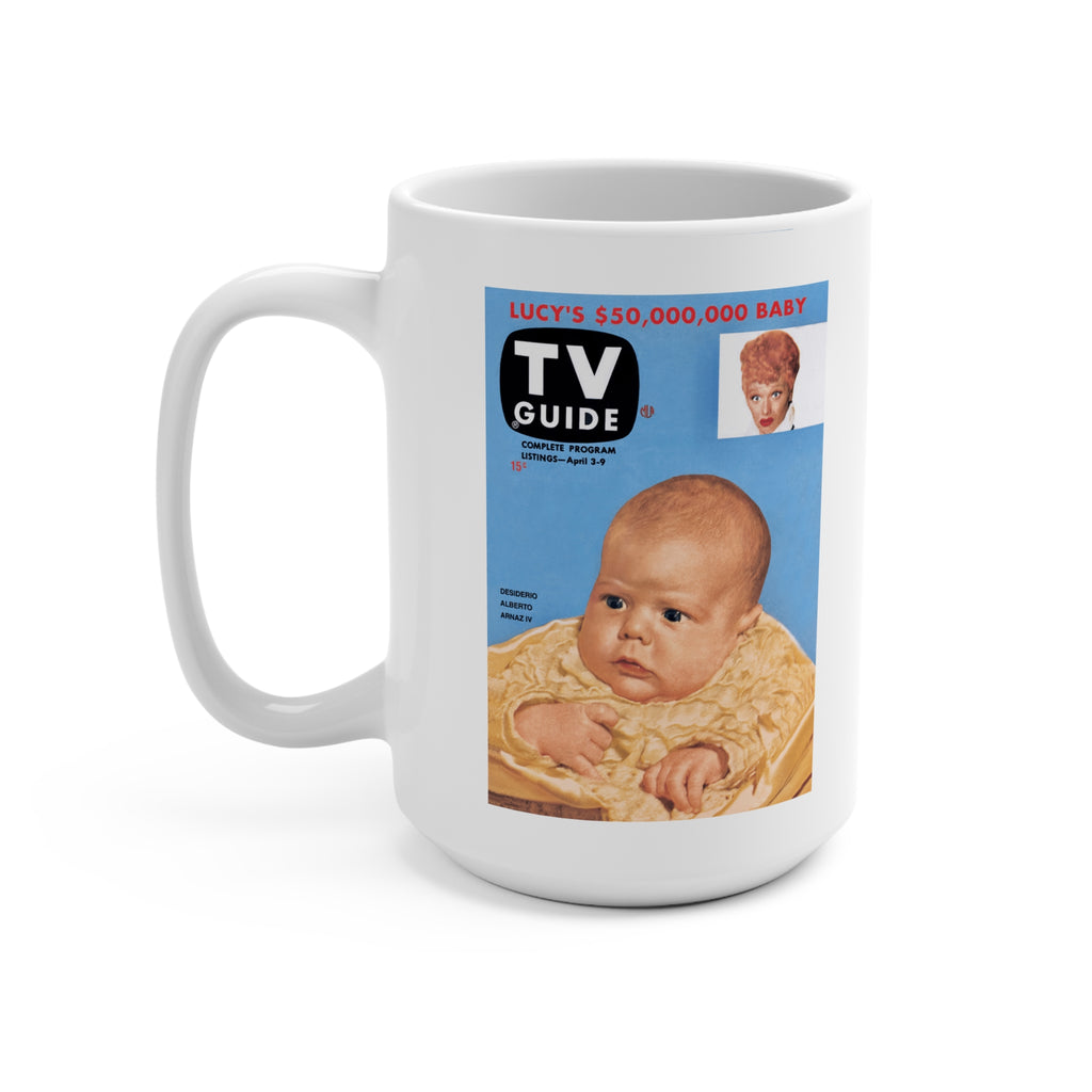 Very First TV Guide Cover – April 1953 Lucille Ball & Baby Desi Mug