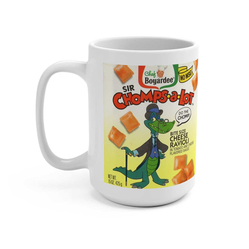 Chef Boyardee Ravioli Vintage Cartoon Mug — 'Sir Chomps-a-Lot' 15oz