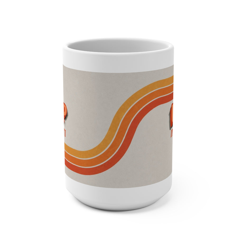 Retro WKRP in Cincinnati Logo Coffee Cup