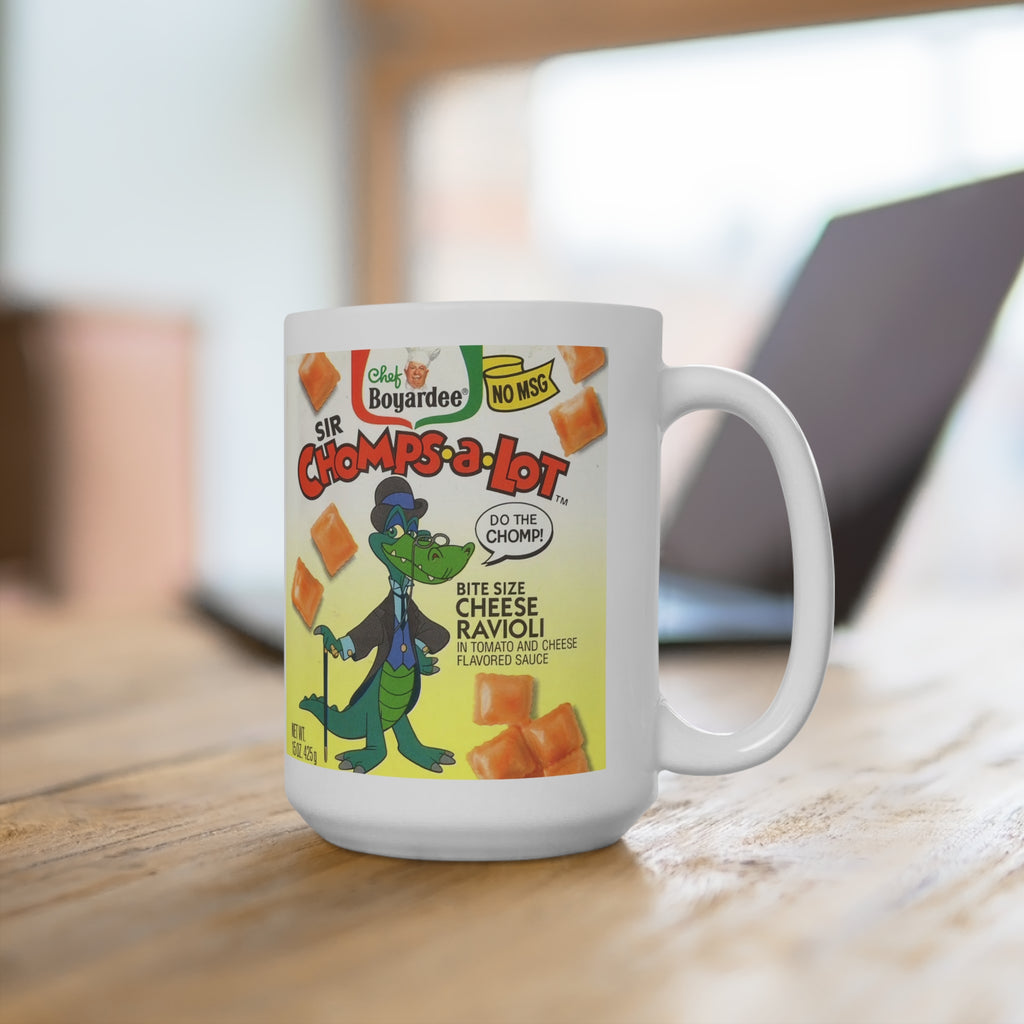 Chef Boyardee Ravioli Vintage Cartoon Mug — 'Sir Chomps-a-Lot' 15oz