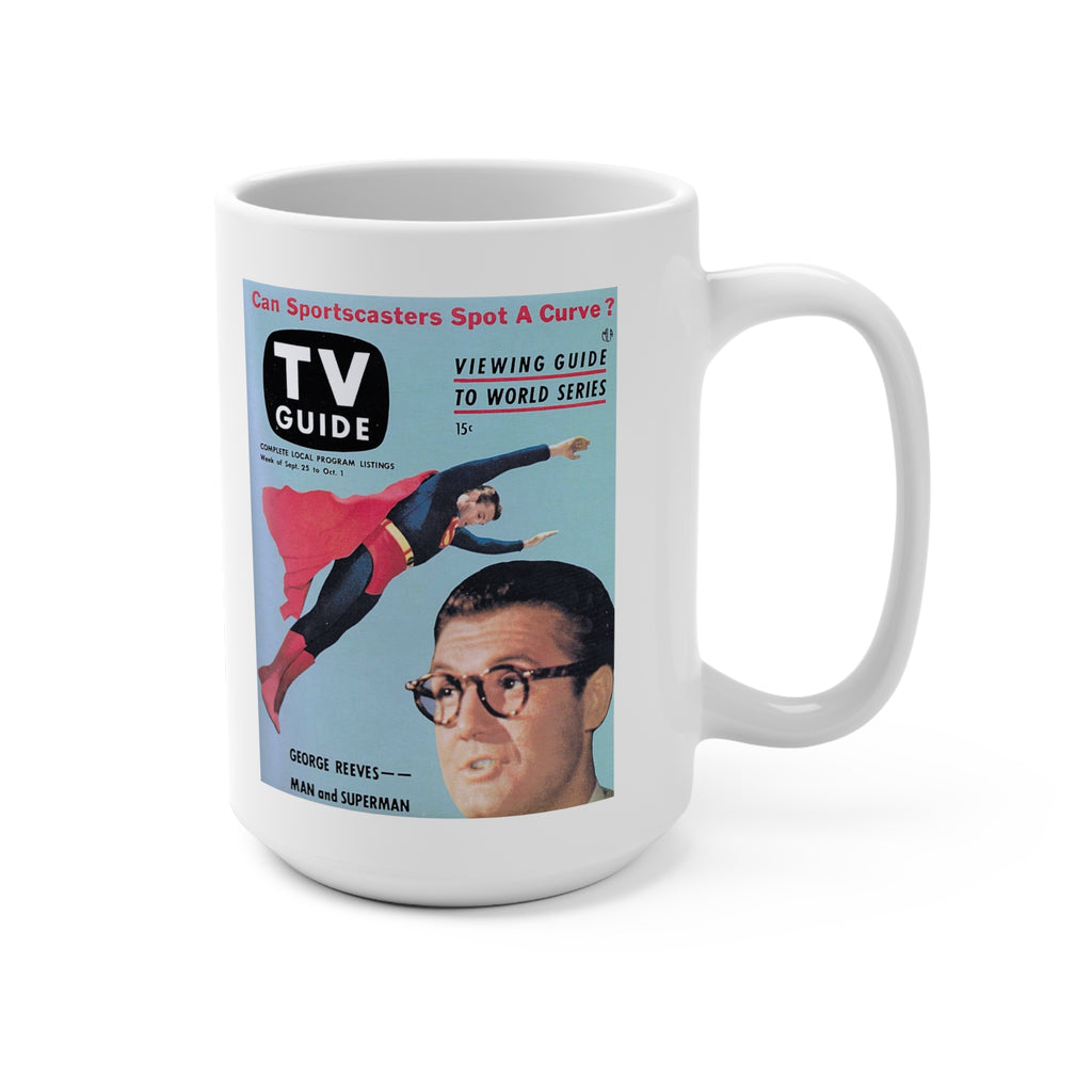 George Reeves as Superman – Iconic 1953 TV Guide Cover Mug | RetroNewsNow