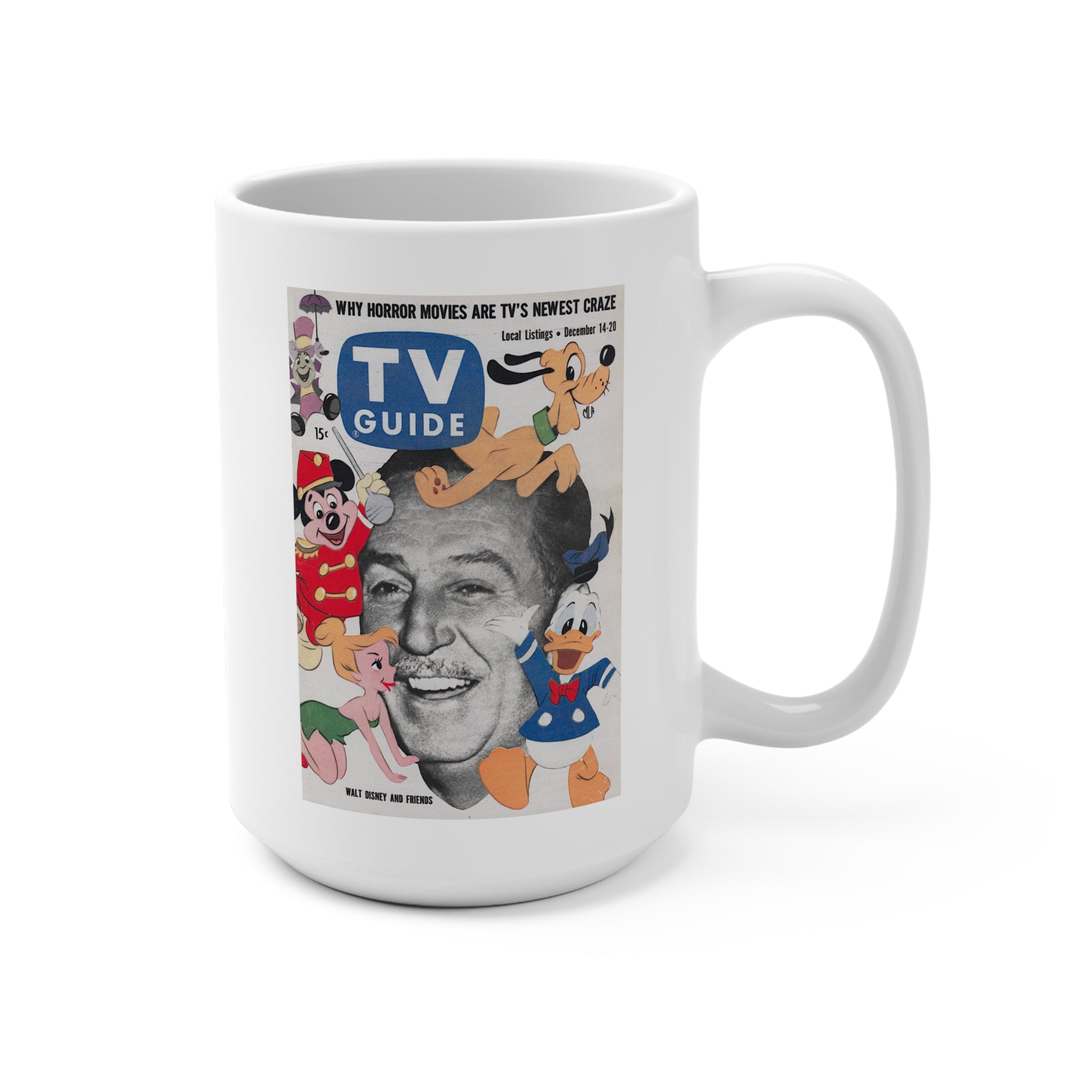 Walt Disney – Iconic 1957 TV Guide Cover Mug | RetroNewsNow